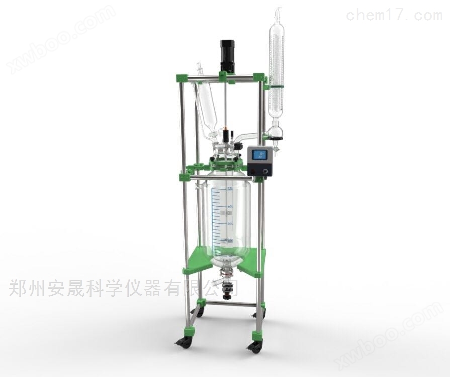 南京S212-10L高温双层玻璃反应釜