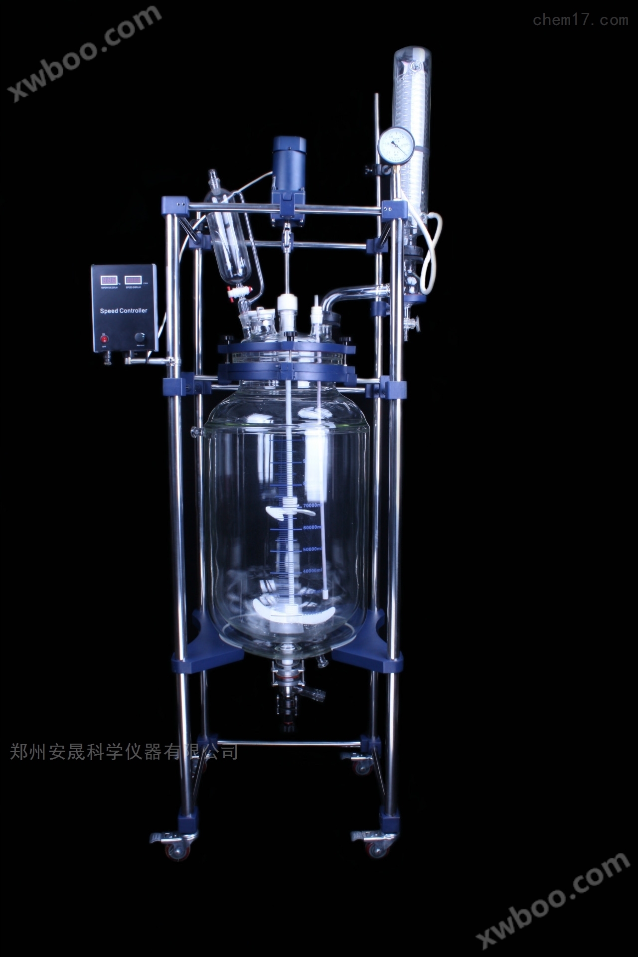 南昌S212-100L大容量玻璃反应釜
