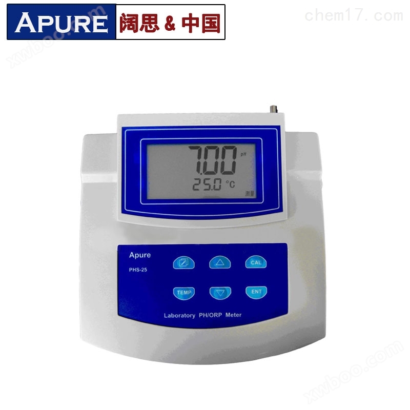 Apure实验室台式pH/ORP PHS-25型计