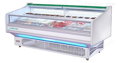 鲜肉柜双层火锅食品柜自助餐生鲜肉冷藏柜 冷冻设备