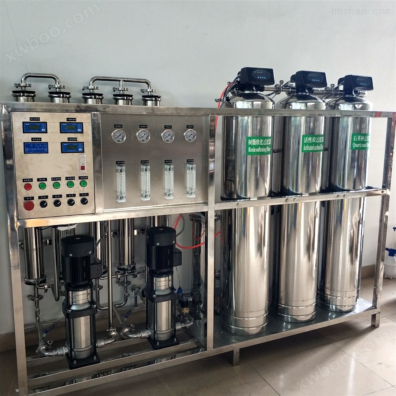 生物医疗机械设备双级RO反渗透纯化水设备