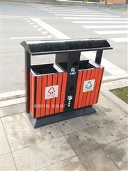 南岸垃圾桶销售厂家 景区景点垃圾箱款式 钢木垃圾桶