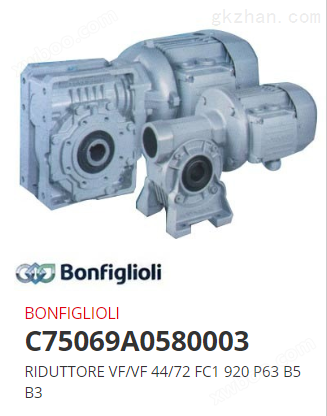 Bonfiglioli C75069A0580003 减速机 *