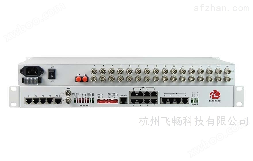 杭州 16E1+12FE+8路语音 PDH光端机厂家供应