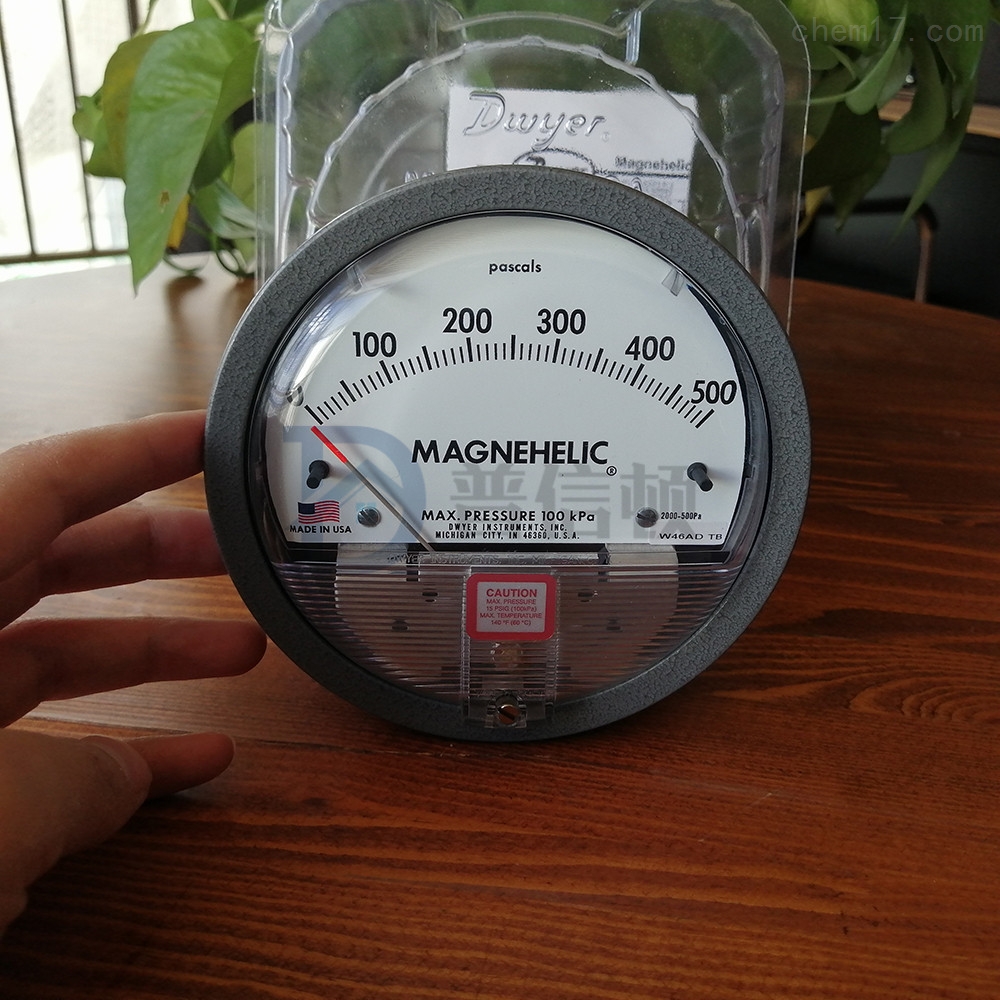 德威尔空气压力表magnehelic2000-500pa洁净室微差压表
